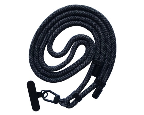 Шнурок UAG (150см) 7mm карабіном + тримач для чохлів Металевий (універсальний) Black mag-2000001604977141586