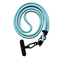 Шнурок NEW (120см) 8mm з карабіном + тримач для чохлів (універсальний) Light blue mag-2000001605233140046