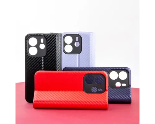 Чехол-книжка Carbon for Samsung A06 (A065) Black mag-2000001606995145909