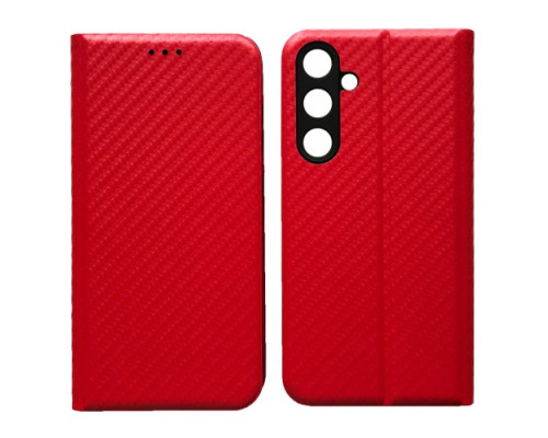 Чехол-книжка Carbon for Samsung S24 FE Red mag-2000001607206140182
