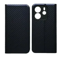 Чехол-книжка Carbon for Xiaomi Redmi Note 14 4G EU Dark Blue mag-2000001607374145320