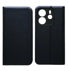 Чехол-книжка Carbon for Xiaomi Redmi Note 14 4G EU Dark Blue mag-2000001607374145320
