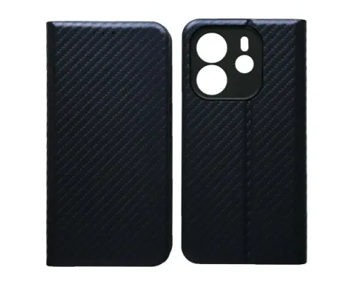 Чехол-книжка Carbon for Xiaomi Redmi Note 14 4G EU Dark Blue mag-2000001607374145320