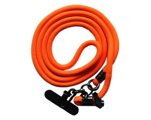 Шнурок LONG (150см) 8mm з карабіном + тримач для чохлів (універсальний) Orange mag-2000001613436140058