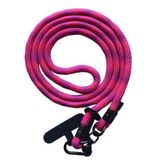 Шнурок LONG (150см) 8mm з карабіном + тримач для чохлів (універсальний) Purple mix mag-2000001613788140068