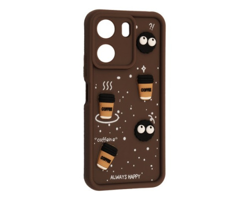 Чохол Happy для Xiaomi Redmi 13C Brown mag-2000001616581143426