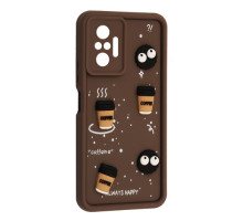 Чохол Happy для Xiaomi Redmi Note 10 Pro Brown mag-2000001616680143436