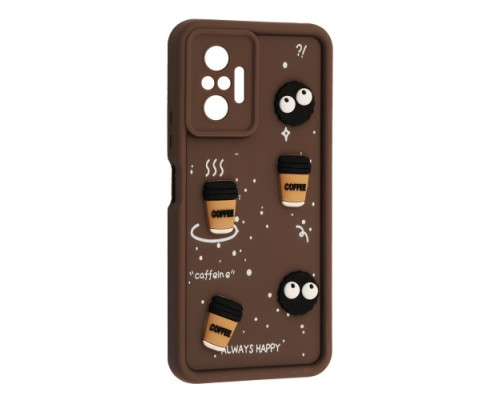 Чохол Happy для Xiaomi Redmi Note 10 Pro Brown mag-2000001616680143436