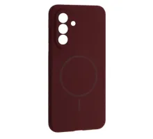 Чохол Silicone Case luxury+MagSafe for Samsung A36 5G Plum mag-2000001625750144512