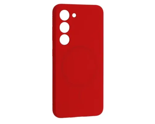 Чохол Silicone Case luxury+MagSafe for Samsung S23 Red mag-2000001625859144522