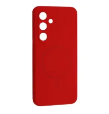 Чохол Silicone Case luxury+MagSafe for Samsung S25 Red mag-2000001625958144532