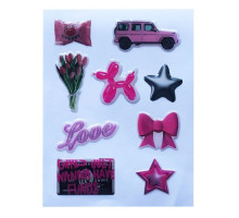 Набір наклейок 3D STICKERS Fashin style 5 mag-2000001626085142127