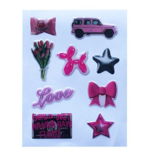 Набір наклейок 3D STICKERS Fashin style 5 mag-2000001626085142127