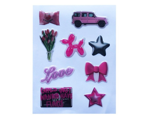 Набір наклейок 3D STICKERS Fashin style 5 mag-2000001626085142127