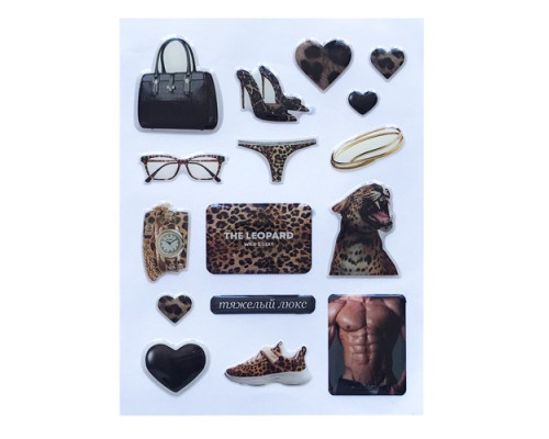 Набір наклейок 3D STICKERS Fashin style 26 mag-2000001626399142157