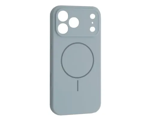 Чохол Silicone Case Full Camera Fine Ring MagSafe for iPhone 17 Pro Max New Sky Blue mag-2000001628799145248