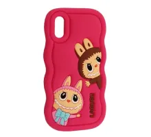 Чохол LABUBU Case for iPhone X/XS Hot pink mag-2000001636510143788