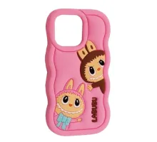 Чохол LABUBU Case for iPhone 13/ 14/ 15 Pink mag-2000001636916143828