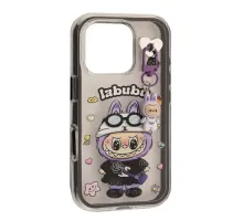 Чохол LABUBU (з брелком) for iPhone 16 Black mag-2000001638262143938