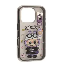 Чохол LABUBU (з брелком) for iPhone 16 Black mag-2000001638262143938