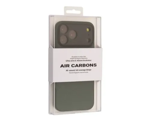 Чохол KZDOO Air Carbon for iPhone 17 Pro Max Green mag-2000001639511144299