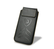 Чохол витяжка шкіряний Lamborghini 4 (кожа) (124*62*10мм) Чорний mag-2000000531601140513