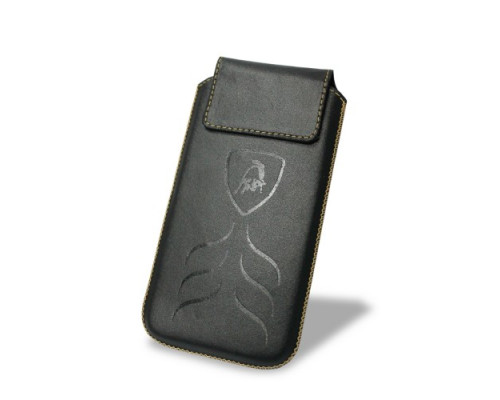 Чохол витяжка шкіряний Lamborghini 4 (кожа) (124*62*10мм) Чорний mag-2000000531601140513