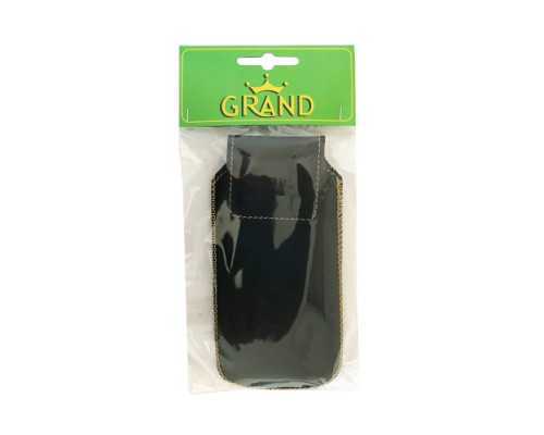 чохол витяжка шкіряний Grand КМ для Fly TS111 чорний mag-200000060923256717