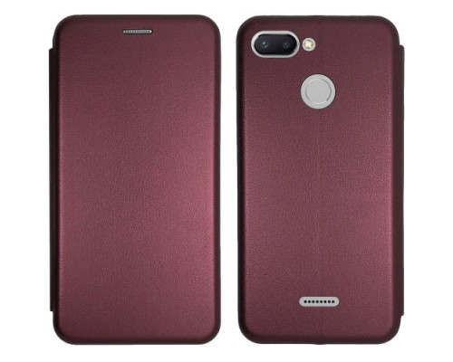 Чохол-книжка Level for Xiaomi Redmi 6 Marsala mag-2000000943640133893