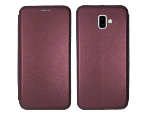 Чохол-книжка Level for Samsung J6 Plus 2018 Marsala mag-200000096258029450