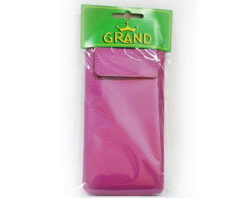 чохол витяжка шкіряний Grand КМ для Nokia 230 рожевий mag-200000098568841352
