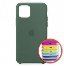 Чохол Silicone Case Full Copy for iPhone 11 (58) pine green mag-200000108548660588