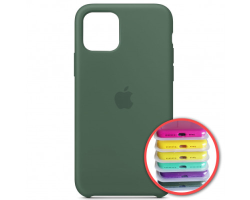 Чохол Silicone Case Full Copy for iPhone 11 (58) pine green mag-200000108548660588
