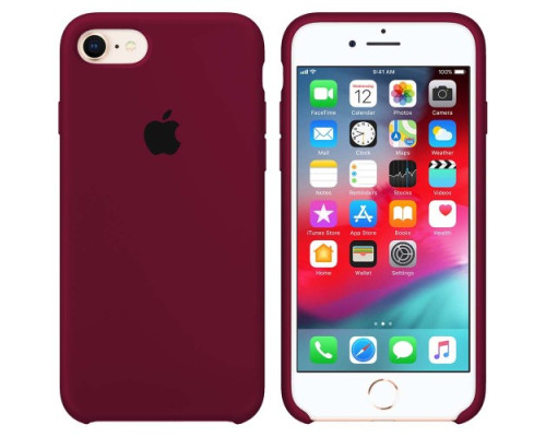 Чохол Silicone case for iPhone 7/8 (52) marsala mag-200000101221528440