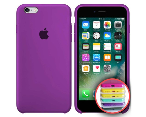 Чохол Silicone Case Full for iPhone 6S (45) purple mag-20000010303493716