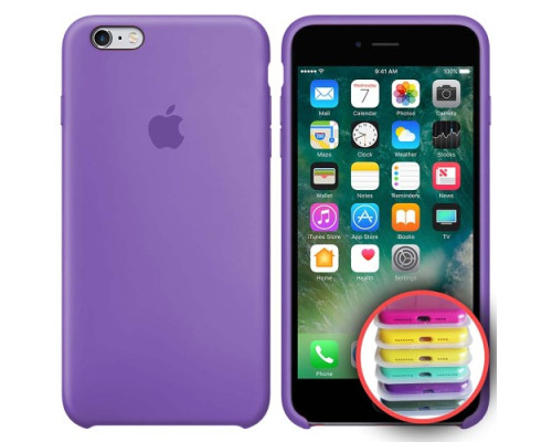 Чохол Silicone Case Full Copy for iPhone 6S (41) lilac mag-20000010303253679