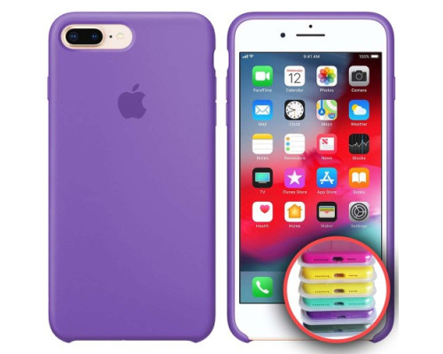 Чохол Silicone Case Full Copy for iPhone 7/8Plus (41) lilac mag-20000010310493217