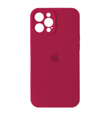 Чохол Silicone Case Full Camera Copy for iPhone 12 Pro Max (36) rose red mag-20000012666567221