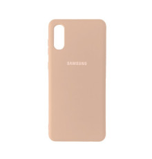 Чохол Silicone Case Full for Samsung A02 (A022) Pink Sand mag-200000128665415114