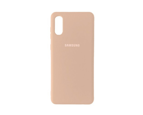 Чохол Silicone Case Full for Samsung A02 (A022) Pink Sand mag-200000128665415114