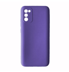 Чохол Silicone Case Camera (no logo) для Samsung A02S (A025) lilac mag-2000001344170100518