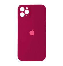 Silicone Case Full Camera Square side for iPhone 11 Pro Rose red mag-2000001349618100785