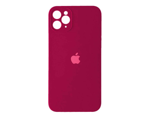 Silicone Case Full Camera Square side for iPhone 11 Pro Max Rose red mag-2000001350027100814