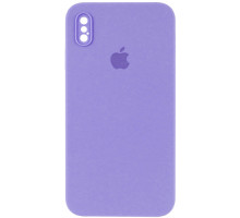 Silicone Case Full Camera Square side Copy for iPhone XS Lilac mag-2000001389744142641