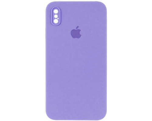 Silicone Case Full Camera Square side for iPhone XS Lilac mag-2000001389744142641