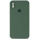 Silicone Case Full Camera Square side for iPhone XS Pine green mag-2000001389768132519