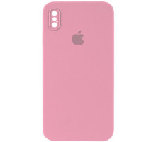 Silicone Case Full Camera Square side Copy for iPhone XS Pink mag-2000001396858142651