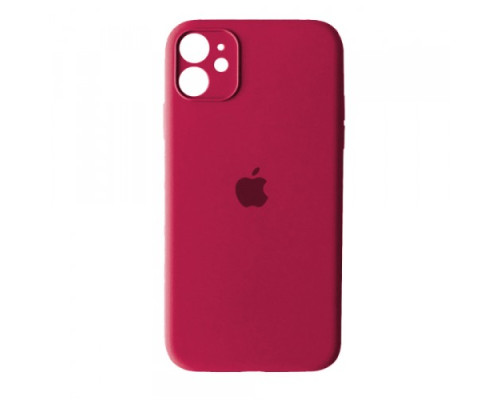 Чохол Silicone Case Full Camera Copy for iPhone 11 (36) rose red mag-200000132172038793