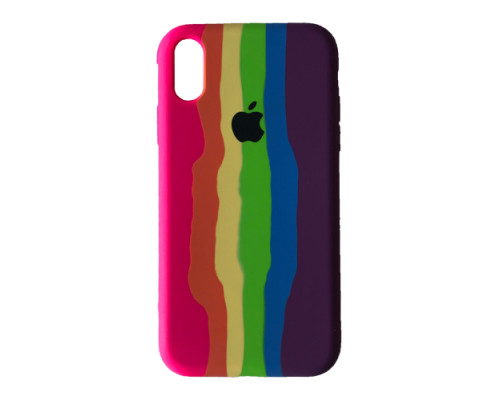 Чохол Silicone Case Full for iPhone XS Max RAINBOW 7 mag-200000133928242615
