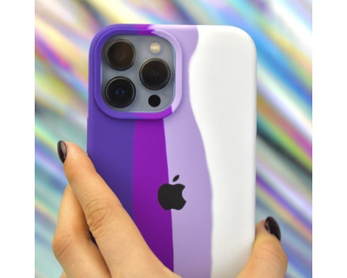 Чохол Silicone Case Full for iPhone 13 Pro Max RAINBOW 4 mag-200000133951042638